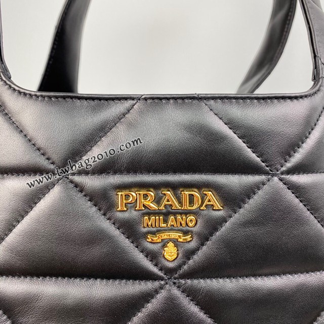 Prada專櫃新款手提購物袋 1BG449 普拉達羊皮大號購物袋流浪包 csp1690